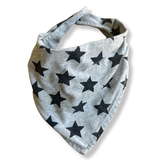 T.U - Bavoir Gris Étoilé