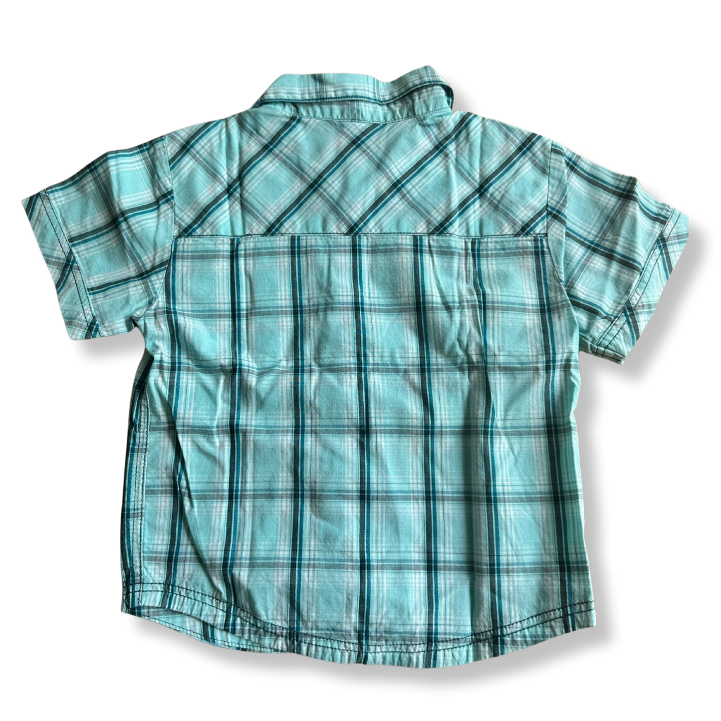 T.92 - Chemise Manches Courtes Turquoise