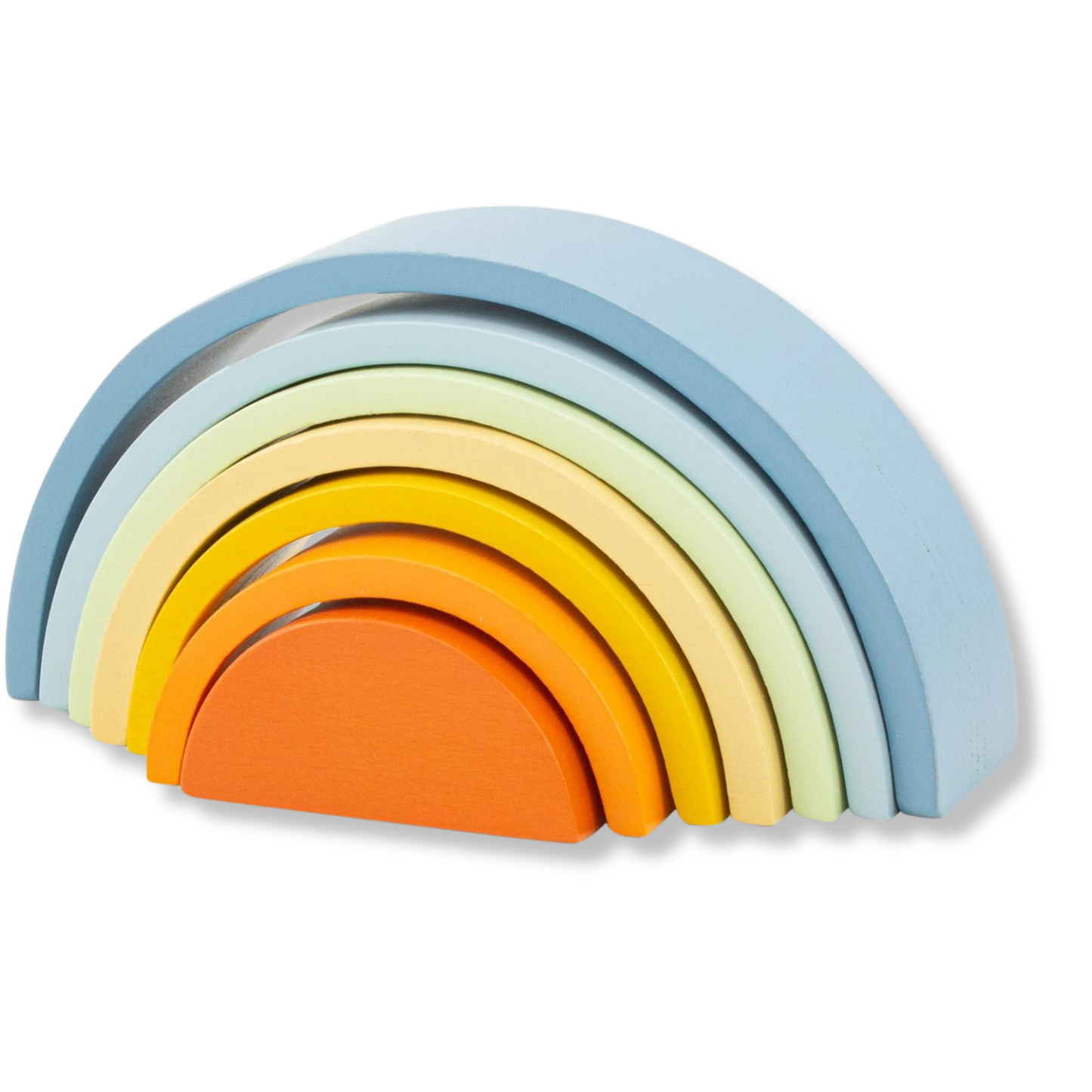 Arc-en-ciel en bois