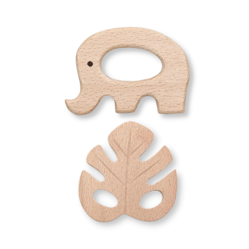 Jouet de dentition en bois de hêtre
