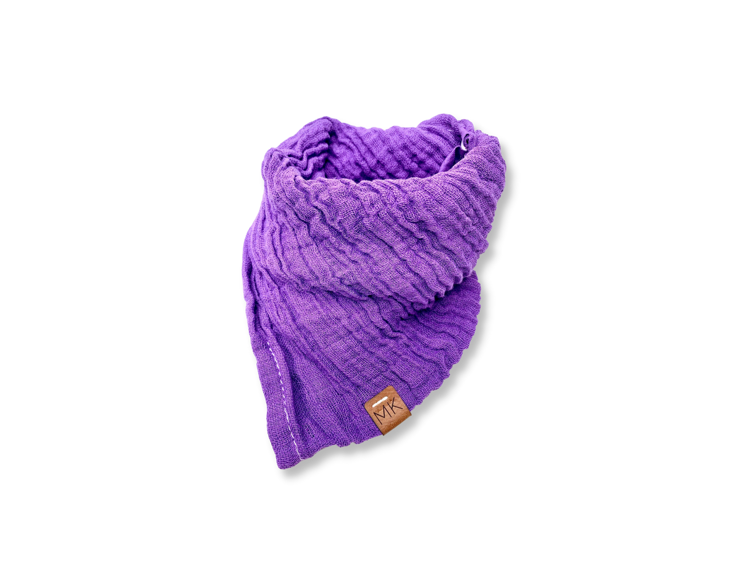 Snood évolutif enfant en mousseline violet