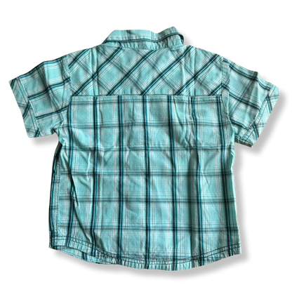 T.92 - Chemise Manches Courtes Turquoise