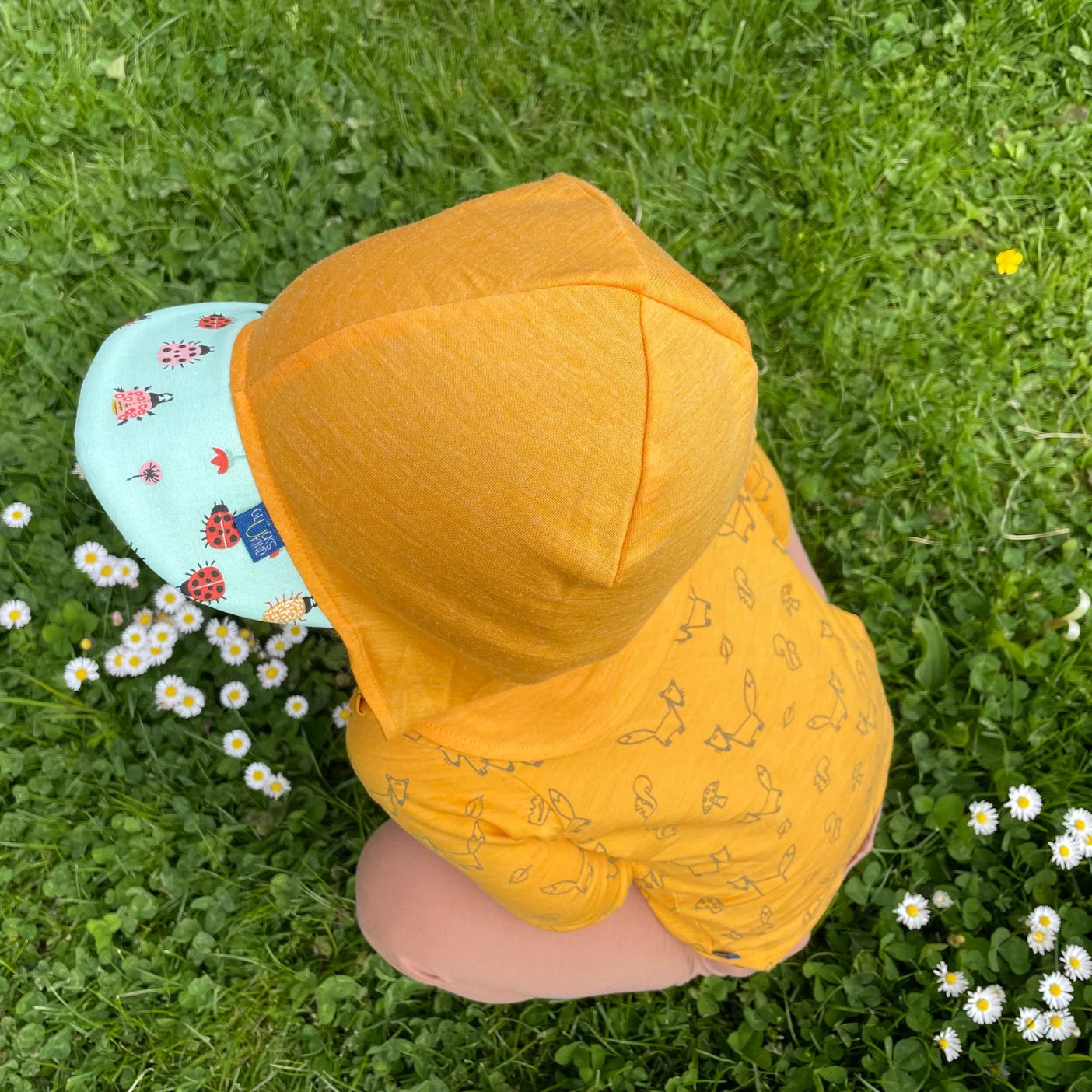 Casquette souple jaune