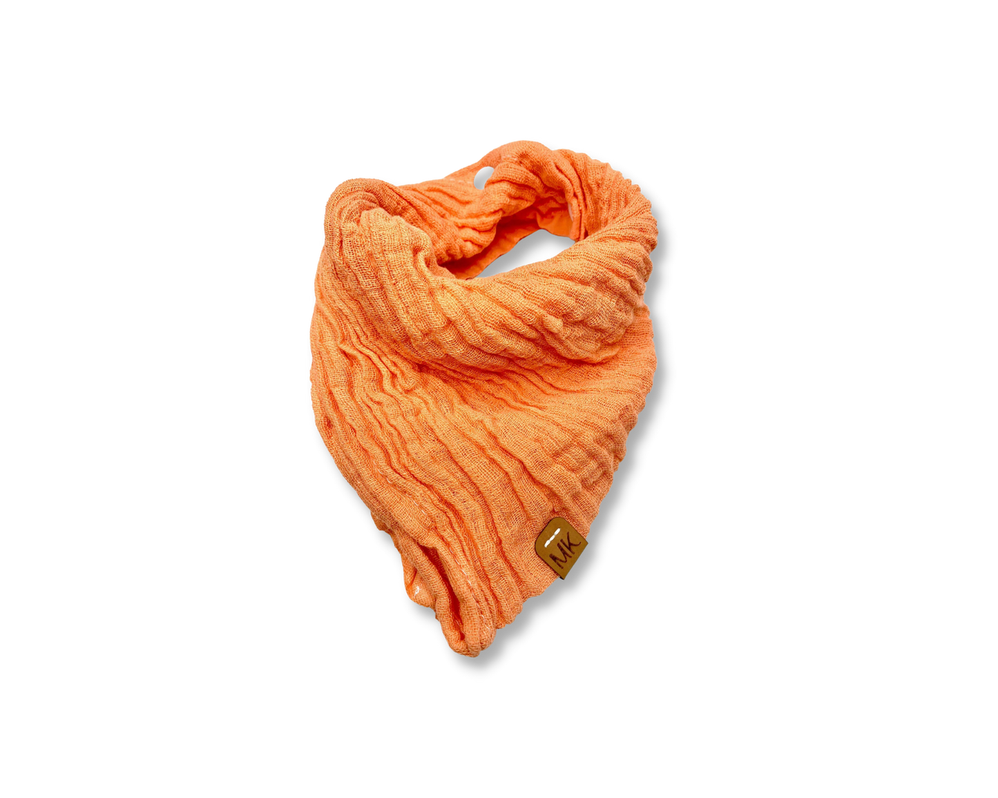 Snood évolutif enfant en mousseline orange